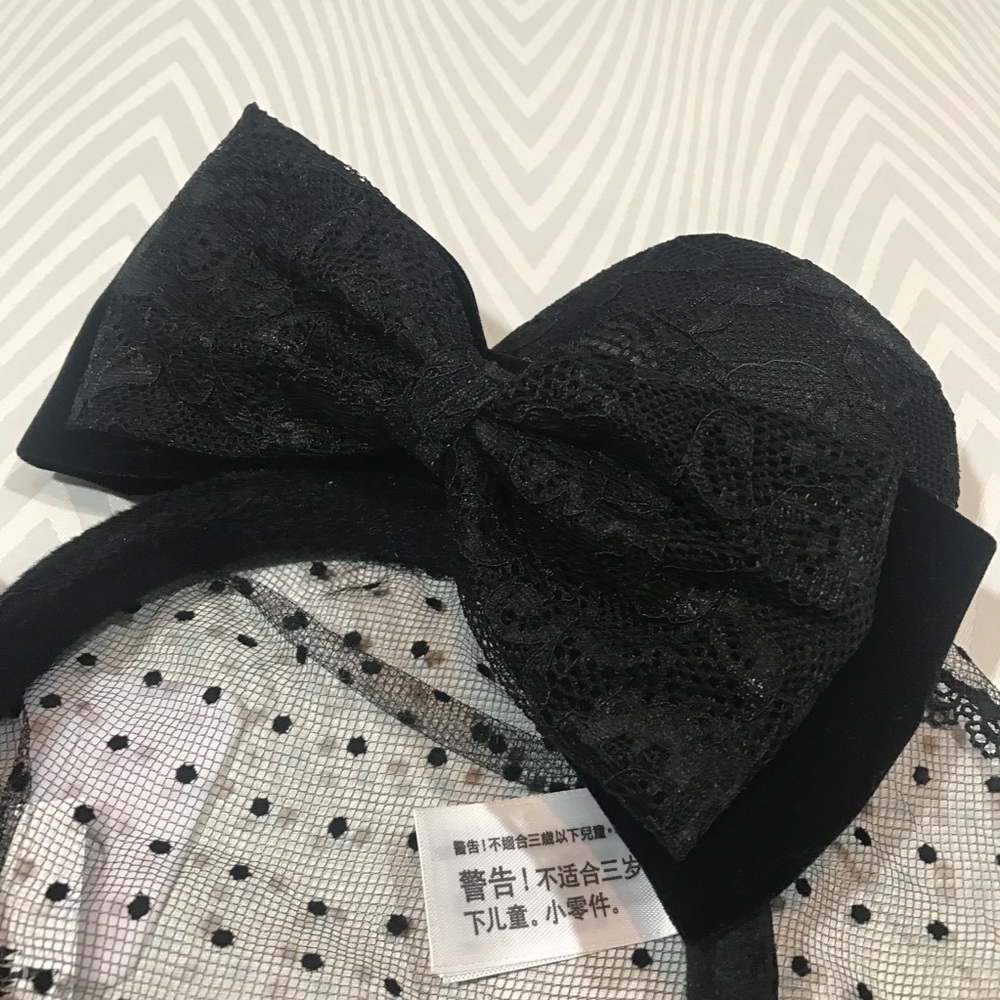 Disney Parks Halloween Ears Veil Black Widow - Picture 2 of 4